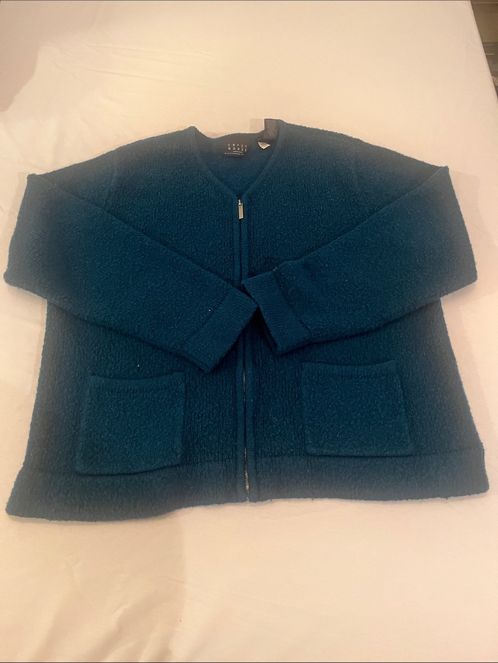 Liz Claiborne Teal Full-Zip Women’s XL Sweater Jacket